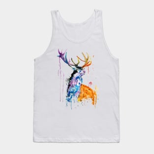 deer watercolor Tank Top